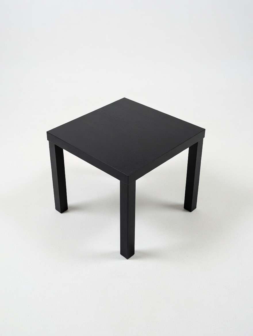 Black side tables available at The Town Hall