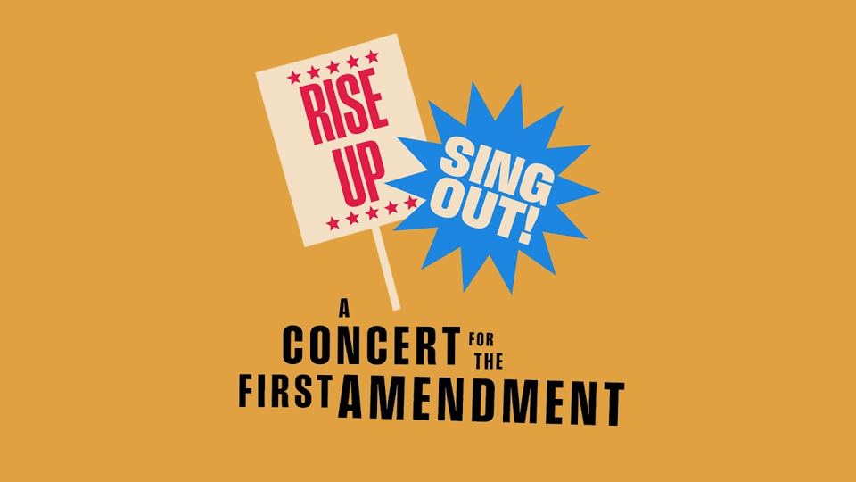 Still from Rise Up, Sing Out: A Concert for the First Amendment at The Town Hall